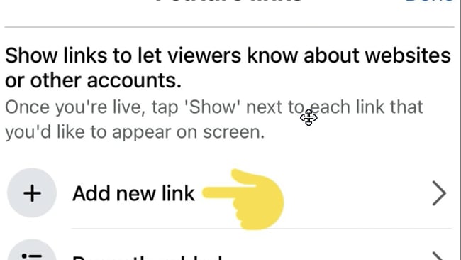 Neu: Externe Links in LIVE Videos