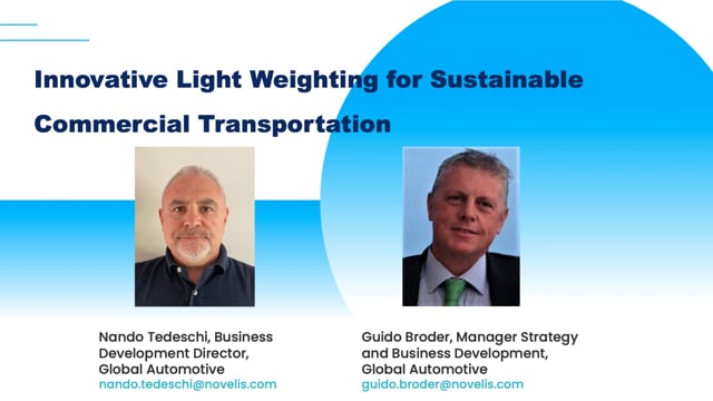 Innovative lightweighting solutions for sustainable commercial transportation