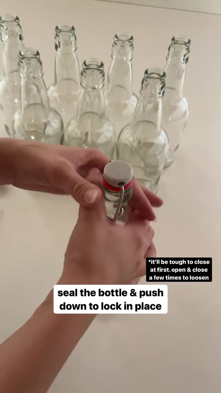How to assemble flip top bottles on Vimeo
