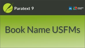 Book Name USFMs