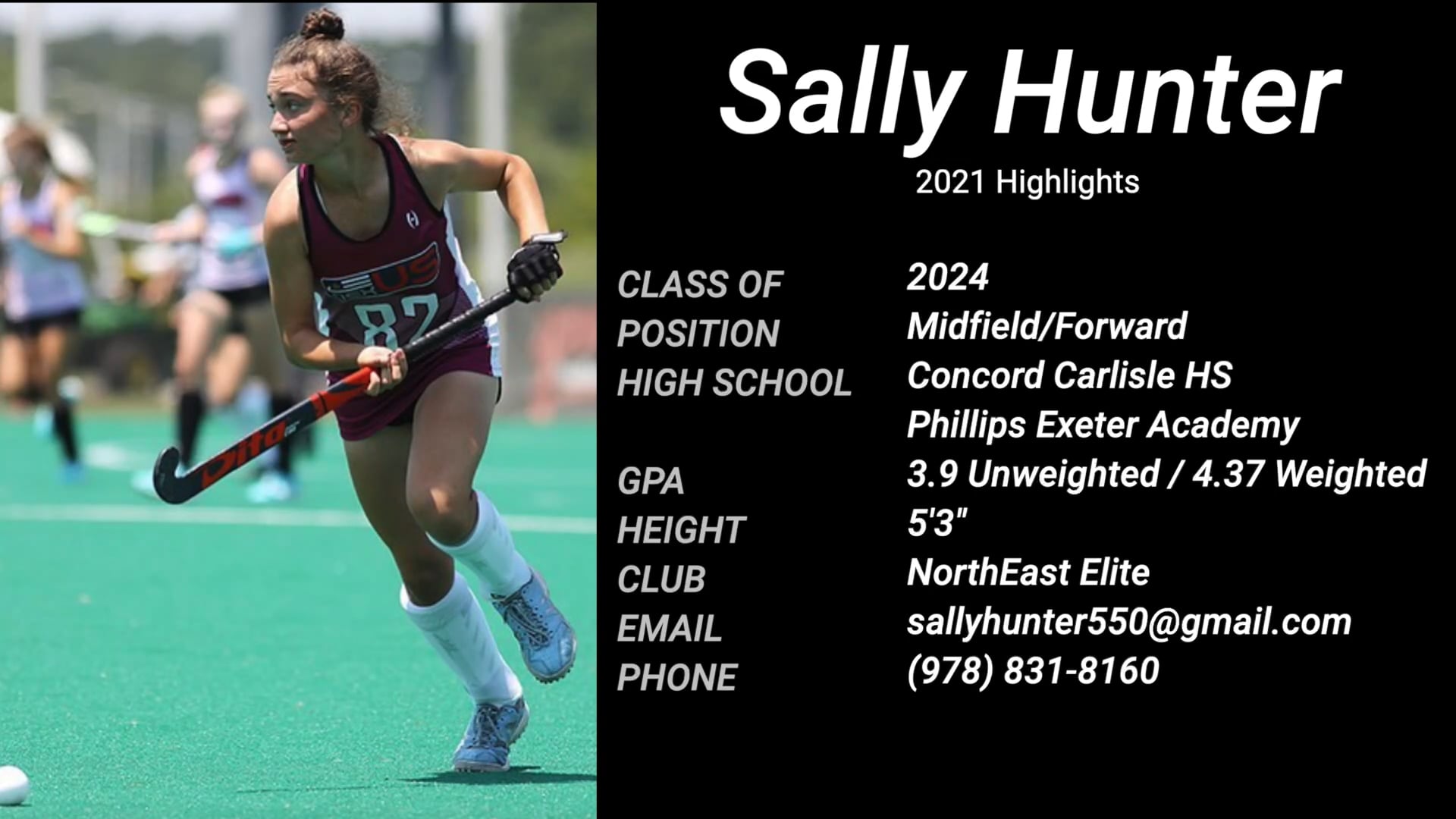 Sally Hunter Field Hockey Highlights 2021 NLV on Vimeo