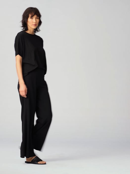 Shop Cotton jersey wide-leg pants