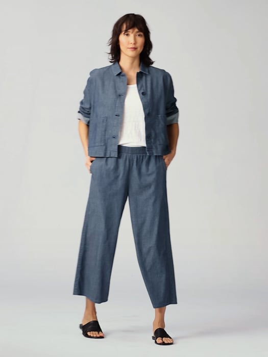 Airy Organic Cotton Twill Jacket | EILEEN FISHER