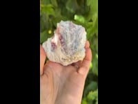 Pink Tourmaline with Aquamarine on Matrix, 280g TRA001