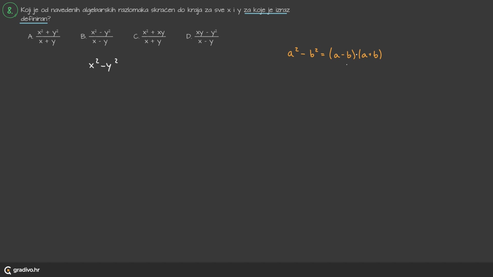 Matematika B - 2022. ogled, 8.