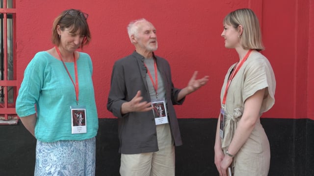 #SpringbackSocialElefsina Róisín O'Brien meets with John Ashford and Anna Arthur when the festival kicks off
