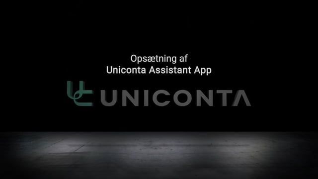Opsætning af Uniconta Assistant App