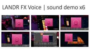 LANDR FX Voice sound demo x6