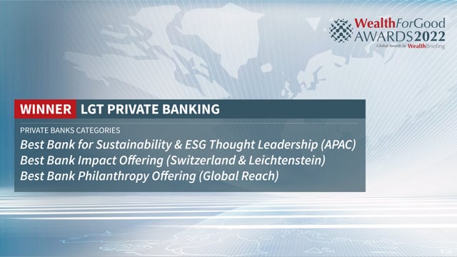 LGT Private Bank - Making Waves In Impact, Sustainability And Philanthropy placholder image