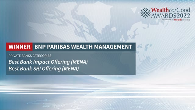 BNP Paribas Wealth Management's MENA Region Impact Achievement placholder image