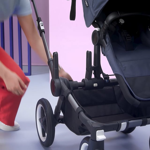 Carrito Bugaboo Donkey 5 Gemelar con capazo y silla Capota negra  medianoche, fundas negras medianoche, chasis negro