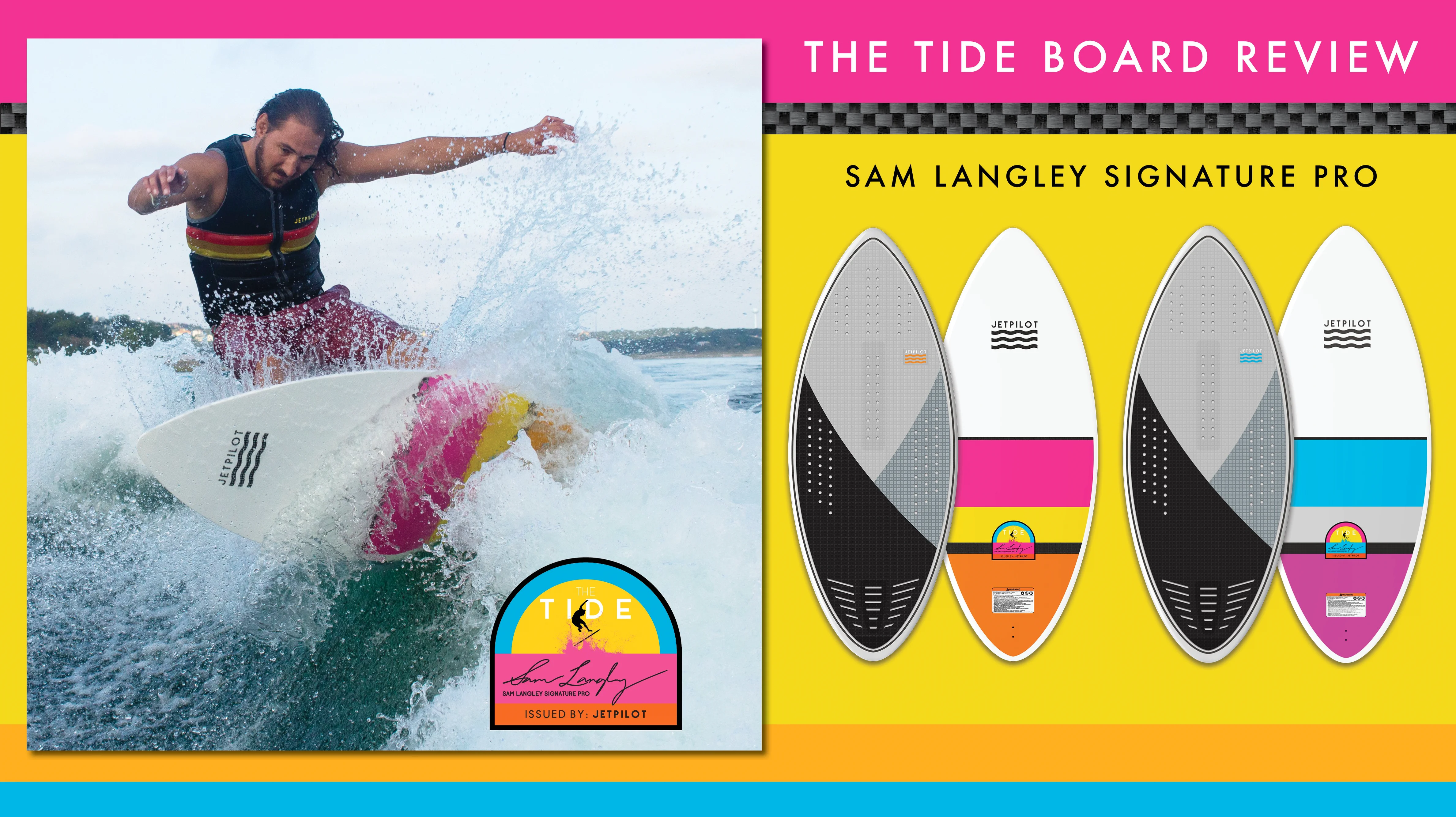 Jetpilot The Tide By Sam Langley Wake Surfboard – JETPILOT Jetpilot The Tide By Sam Langley Wake Surfboard – JETPILOT