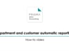 Department and customer automatic reporting