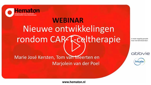 Webinar Nieuwe ontwikkelingen rondom CAR-T-celtherapie