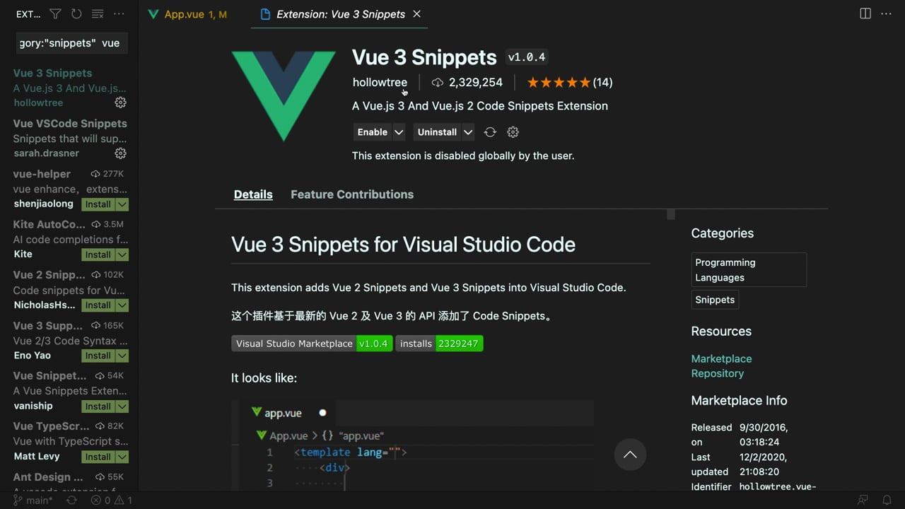 Vue Snippets In Visual Studio Code - A Vue.js Lesson From Our...