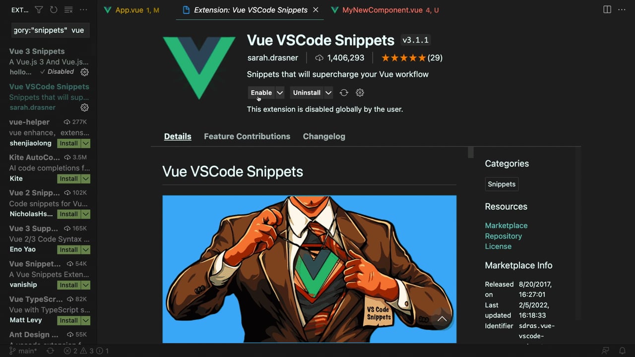 Vue Snippets In Visual Studio Code (Part 2) - A Vue.js Lesson From...