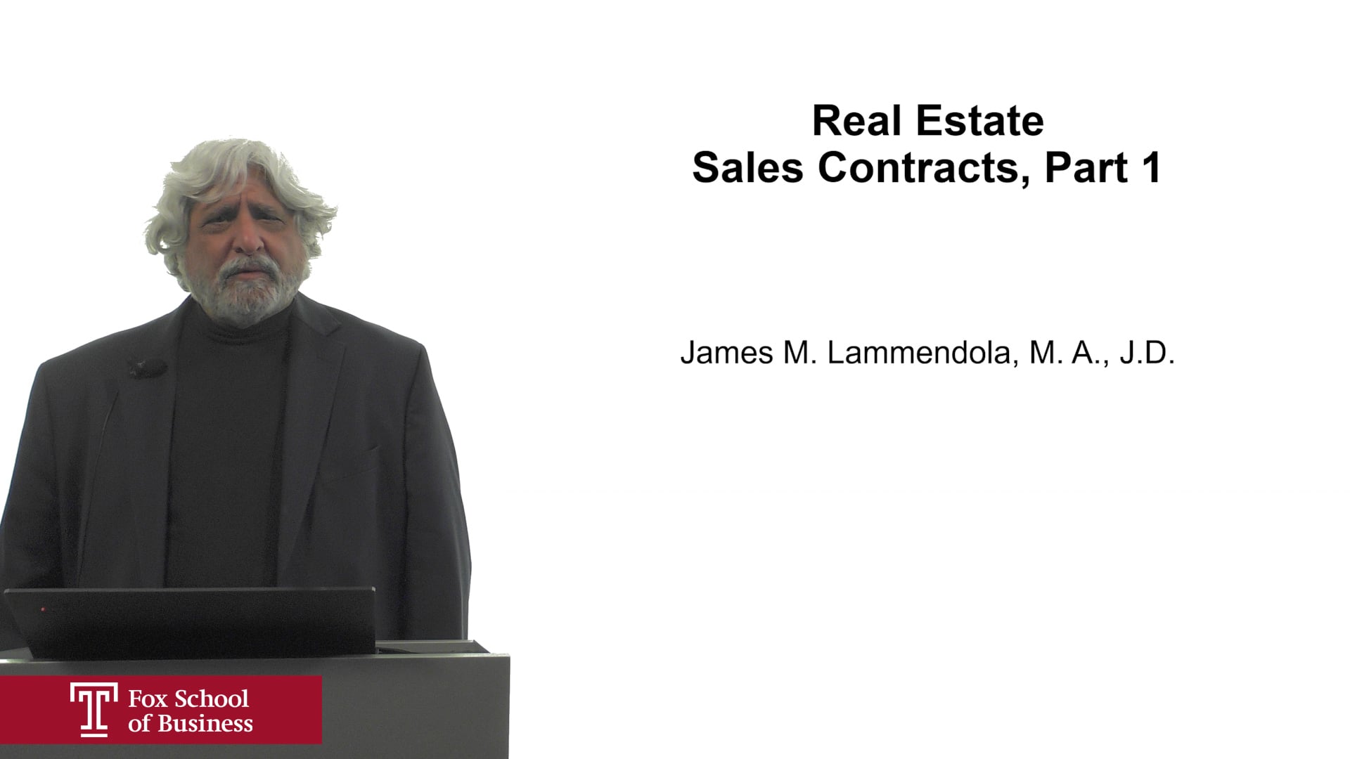 Real Estate Sale Contracts, Part 1