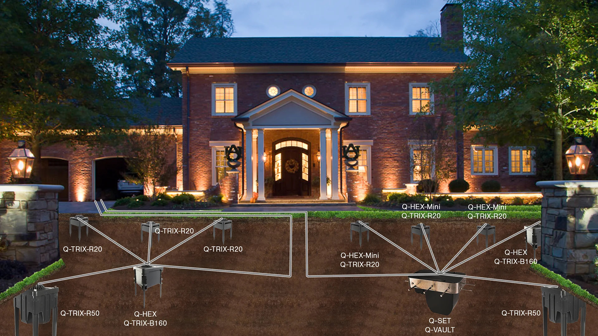 Q-TRIX-R50 | Mounting Stake for Landscape Lighting | QTL