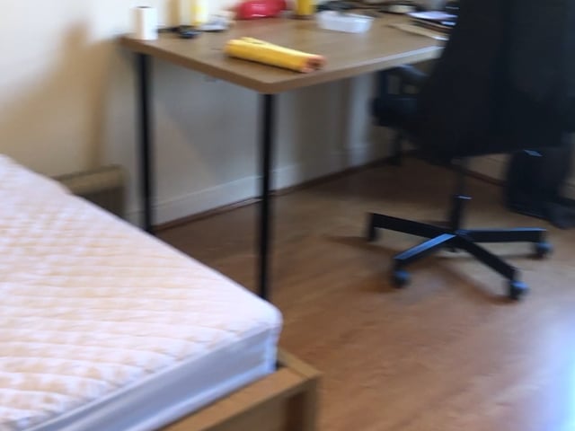 Video 1: Spare room with desk and chair