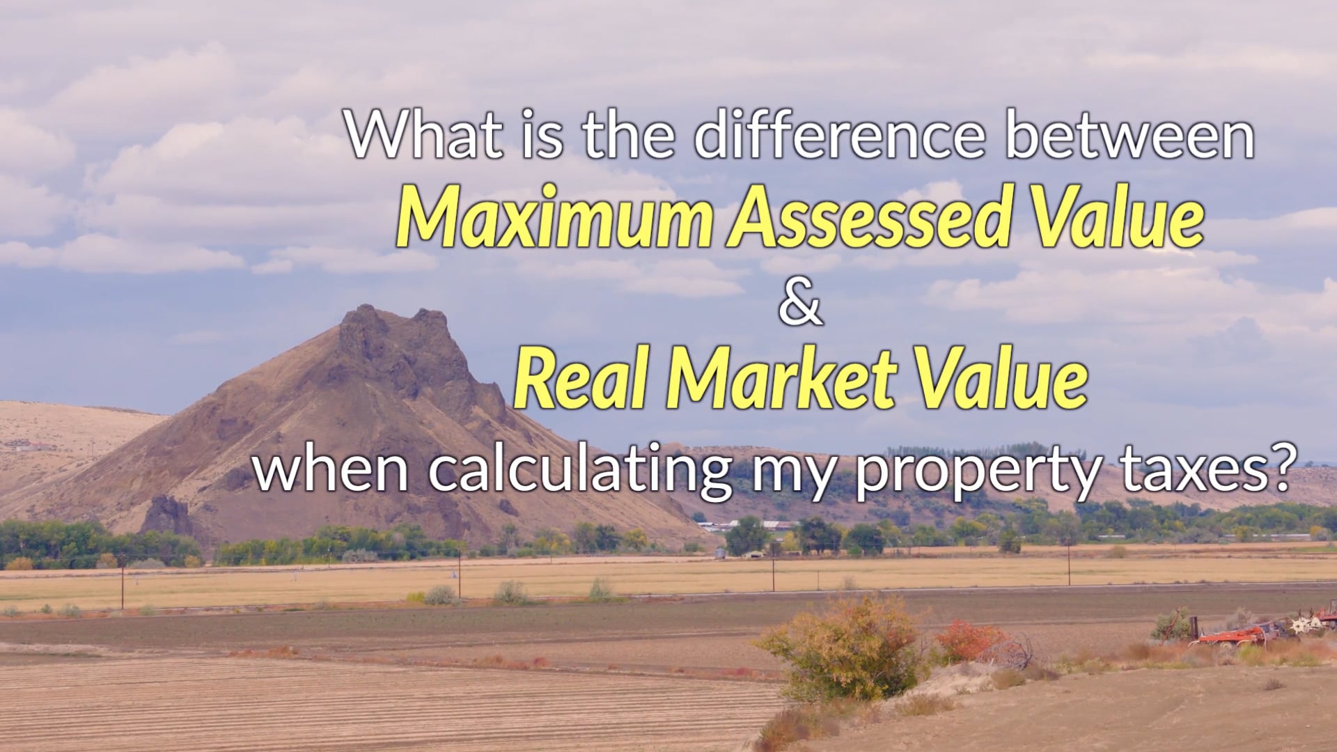 Maximum Assessed Value vs. Market Value on Vimeo