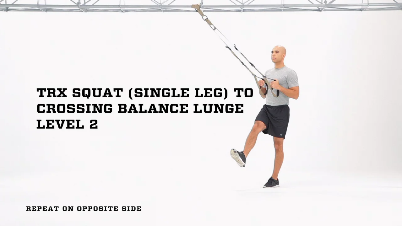 The TRX Crossing Balance Lunge