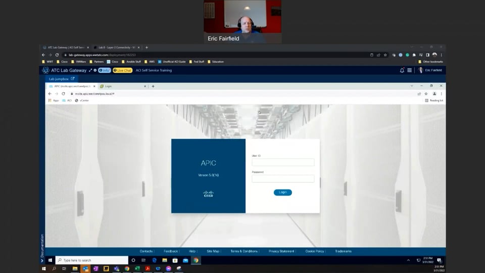 Cisco ACI Self Service Training Lab 8 - Layer-2 Connectivity