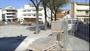 Accident laboral a la Plaça de les Escoles