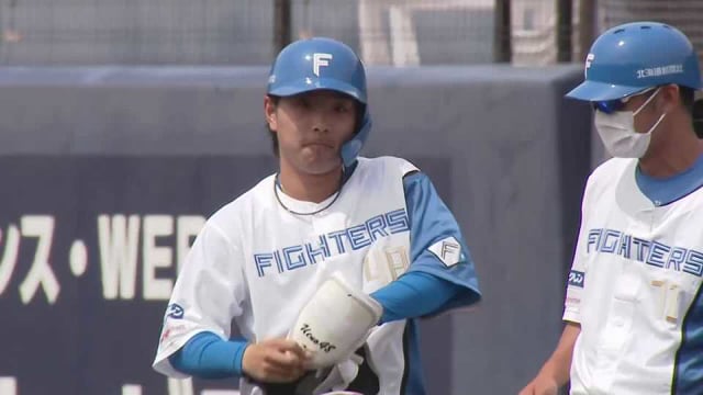 【ファーム】ファイターズ・上野響平 チャンスを逃さずタイムリー内野安打!! 2022年5月26日  北海道日本ハムファイターズ 対 読売ジャイアンツ