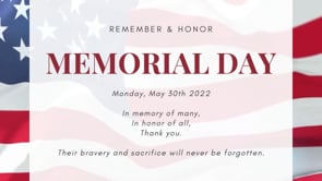 social post Memorial Day Post