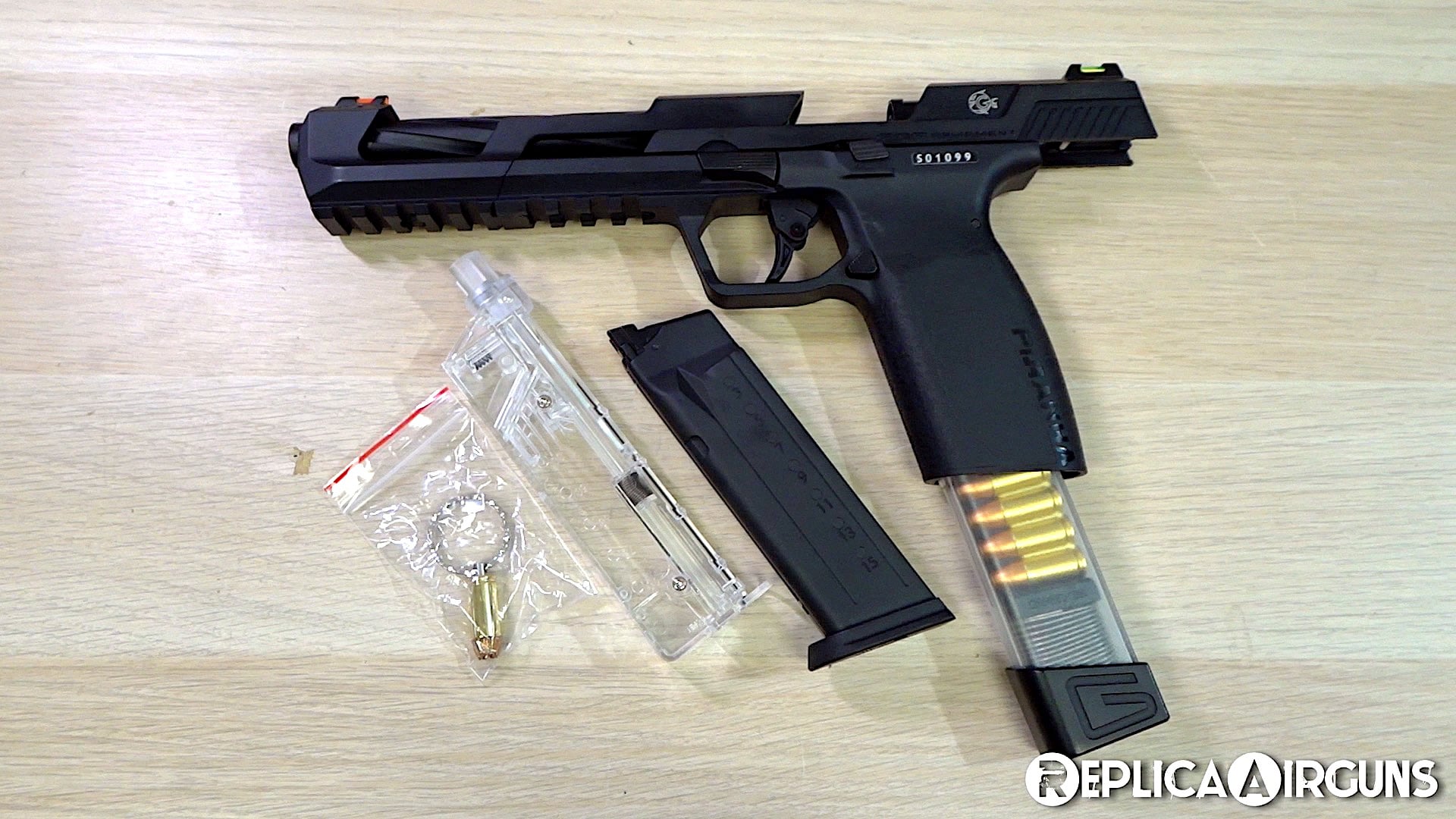 G&G Piranha SL GBB Airsoft Pistol Table Top Review.mp4