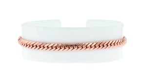 Italian 14kt Rose Gold Cuban-Link Bracelet