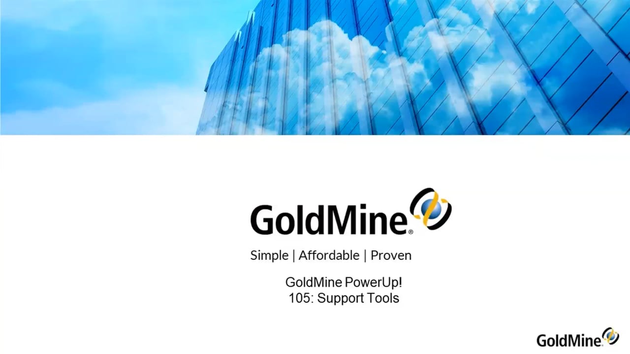 GoldMine PowerUP! GoldMine 105 Where to Get Help