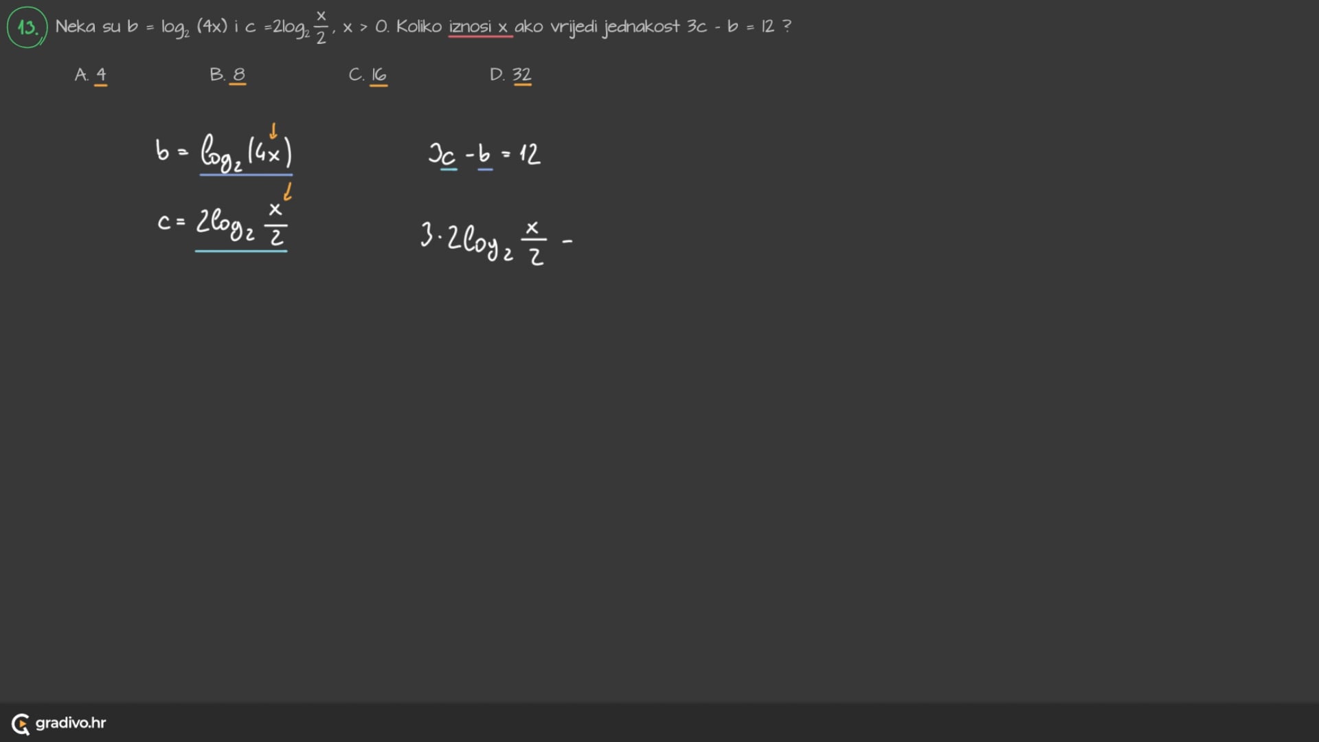 Matematika A - 2022. ogled, 13.