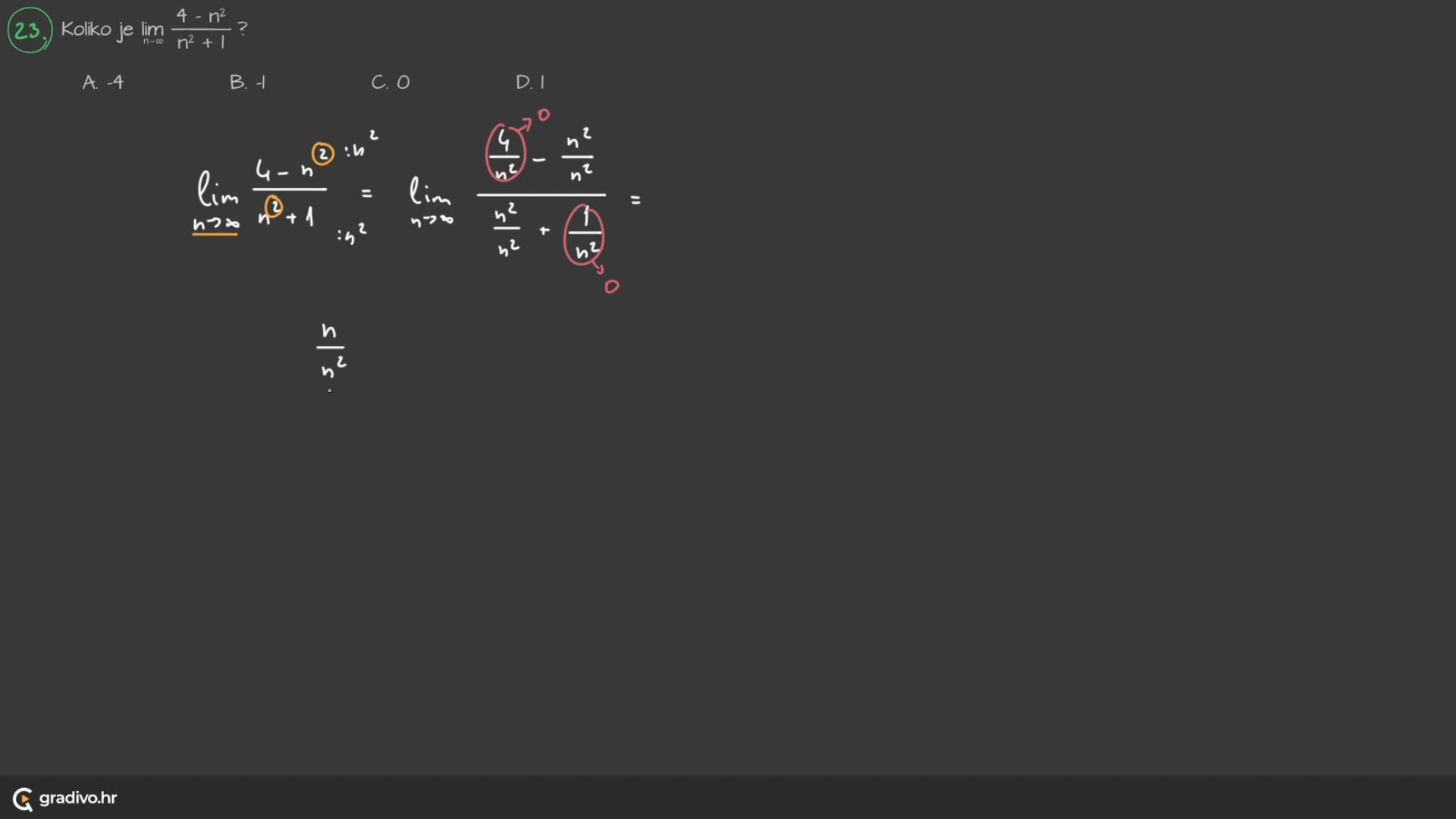 Matematika A - 2022. ogled, 23.