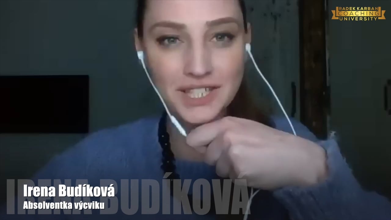Irena Budíková mluví o svém koučovacím výcviku — videoreference