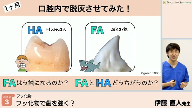 フッ化物で歯を強く？ハイドロキシアパタイトとフルオロアパタイト│Step2-3