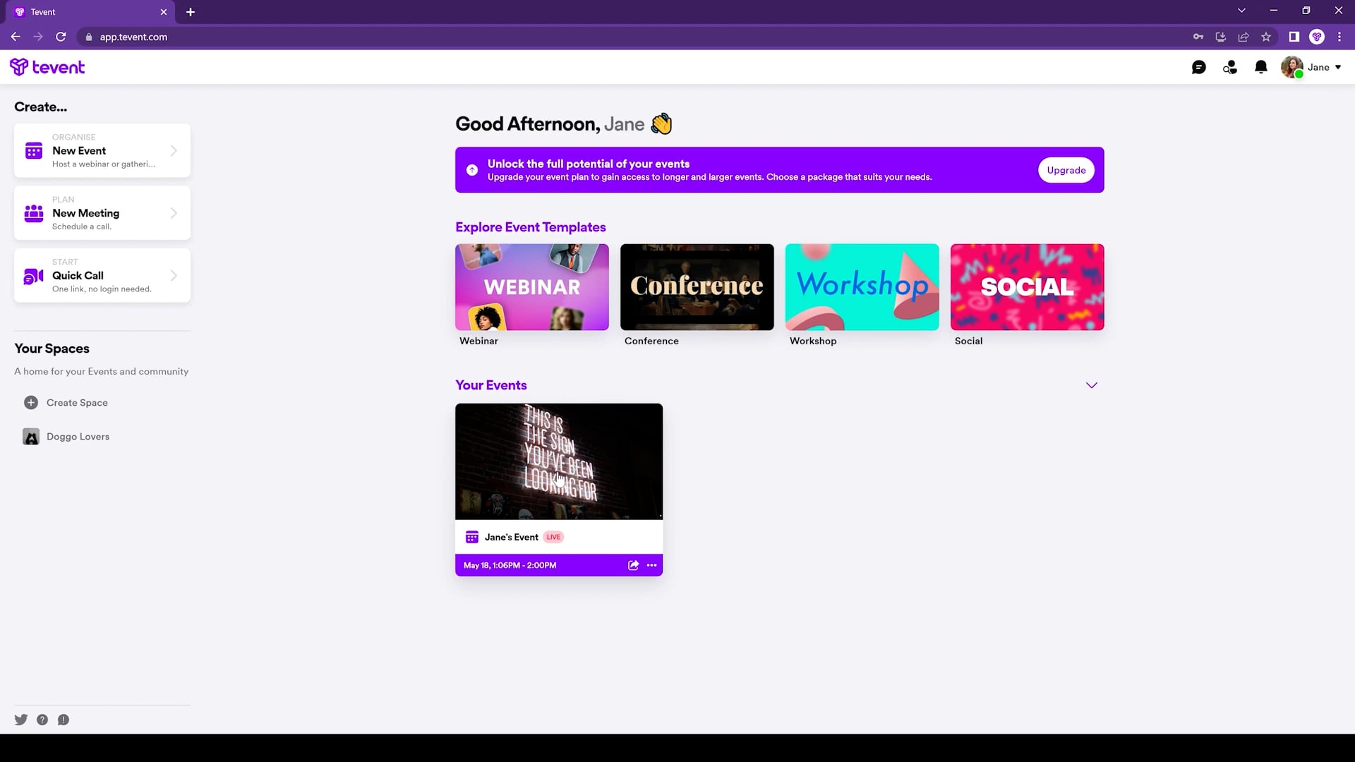 Creating a Room in an Event on Vimeo