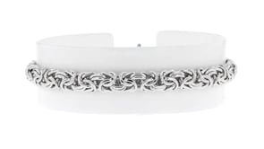 Sterling Silver Small Byzantine Bracelet