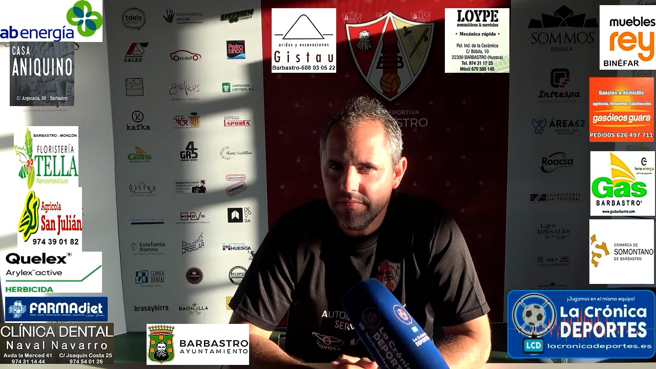 LA PREVIA / UDB Somontano - Bolea FC / JOEL BORBÓN (Entrenador Barbastro Somontano) Jornada 4 / Play Off de Ascenso a 1ª Regional