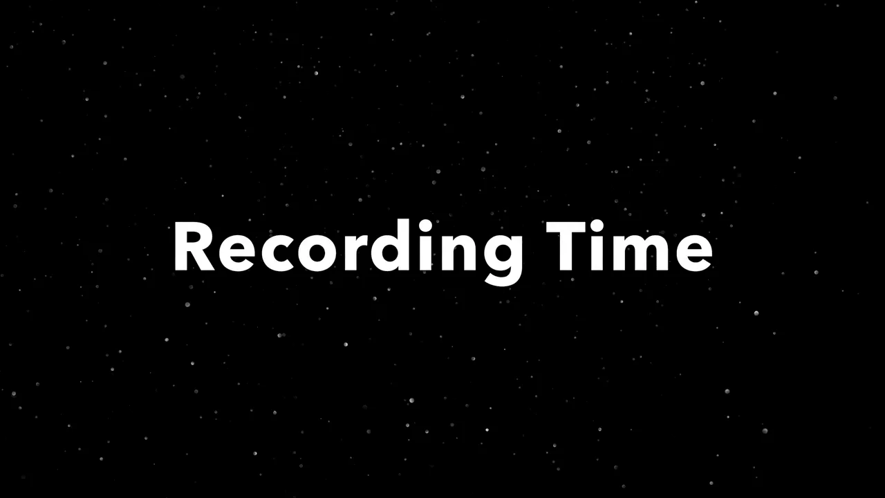 Recording Time on Vimeo