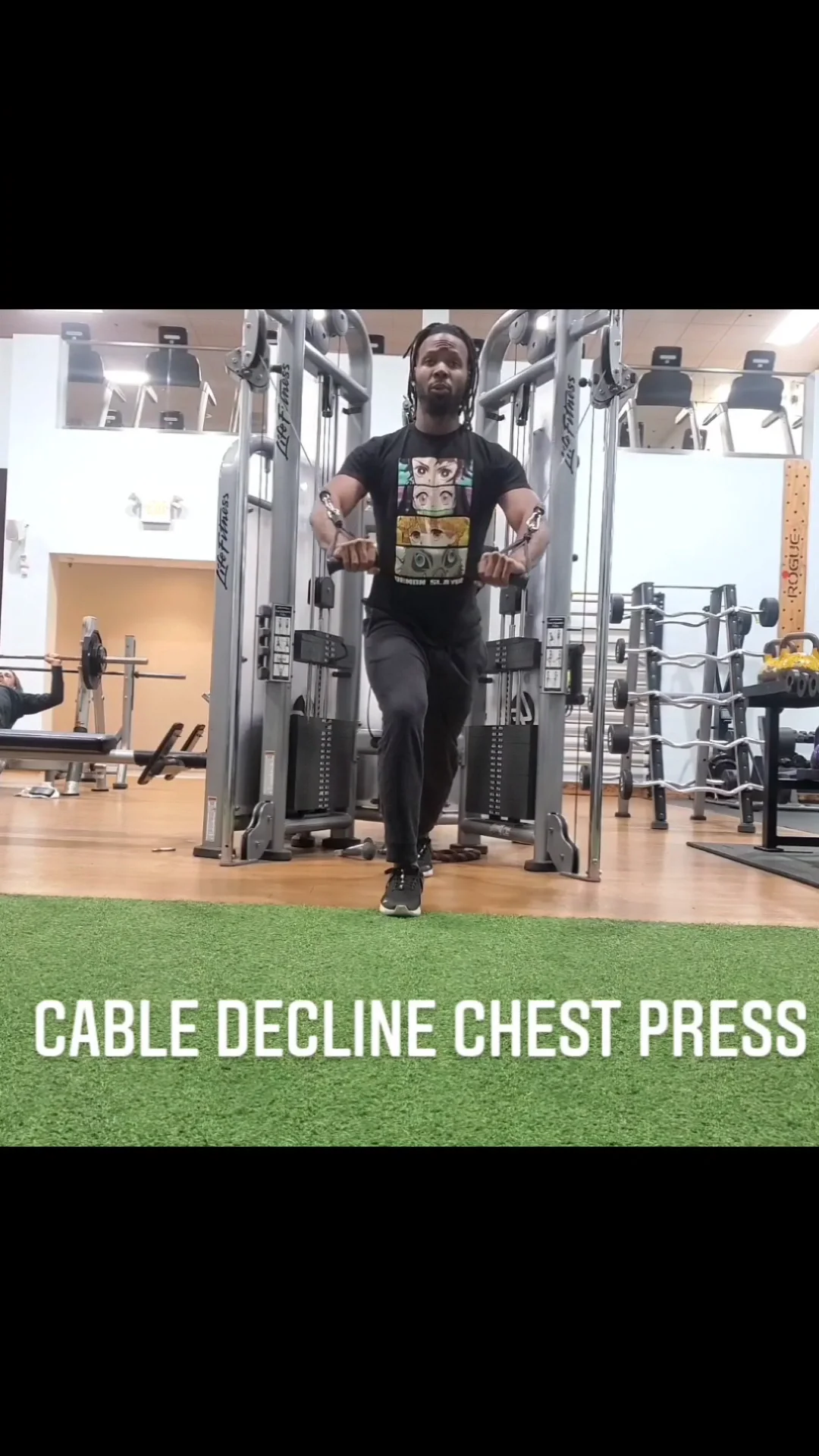 Cable Decline Chest Press