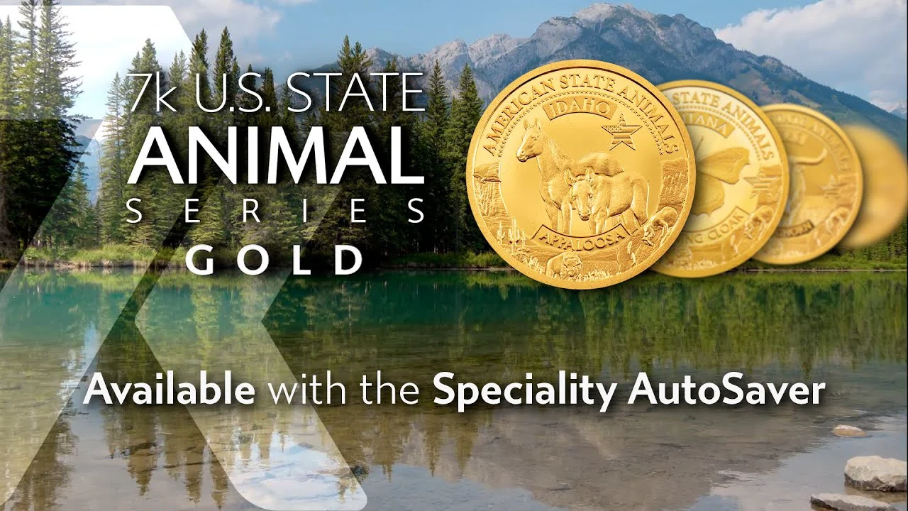 7k U.S. State Animal Series - 1/2 Gram Gold Coins