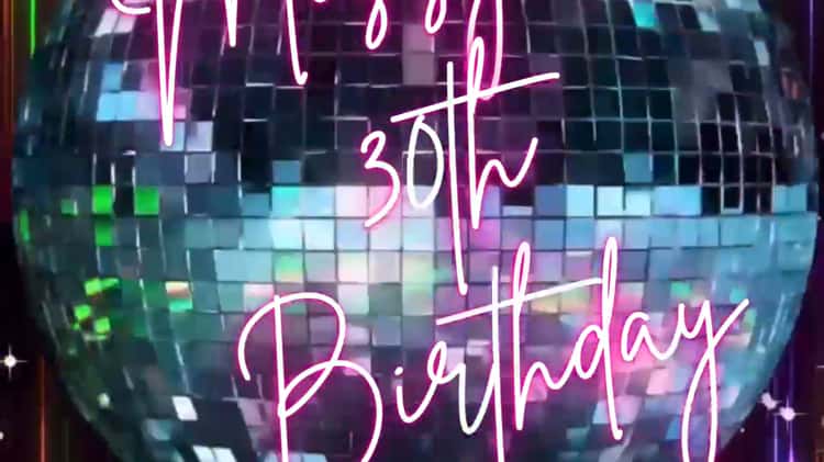 Pink Disco Ball Invitation, Disco Video Invitation – Hostessy Video  Invitations