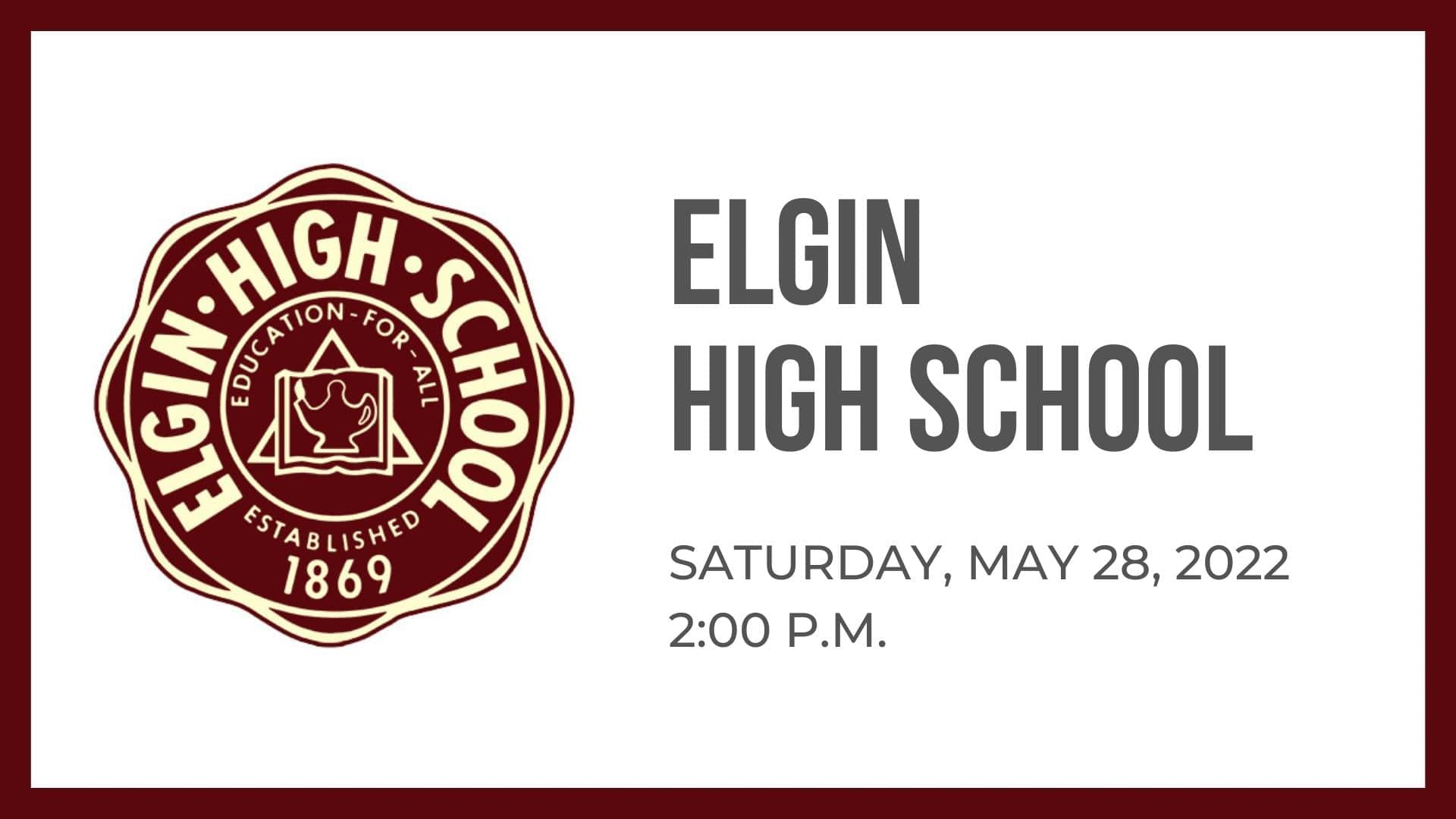 Elgin High School Commencement on Vimeo