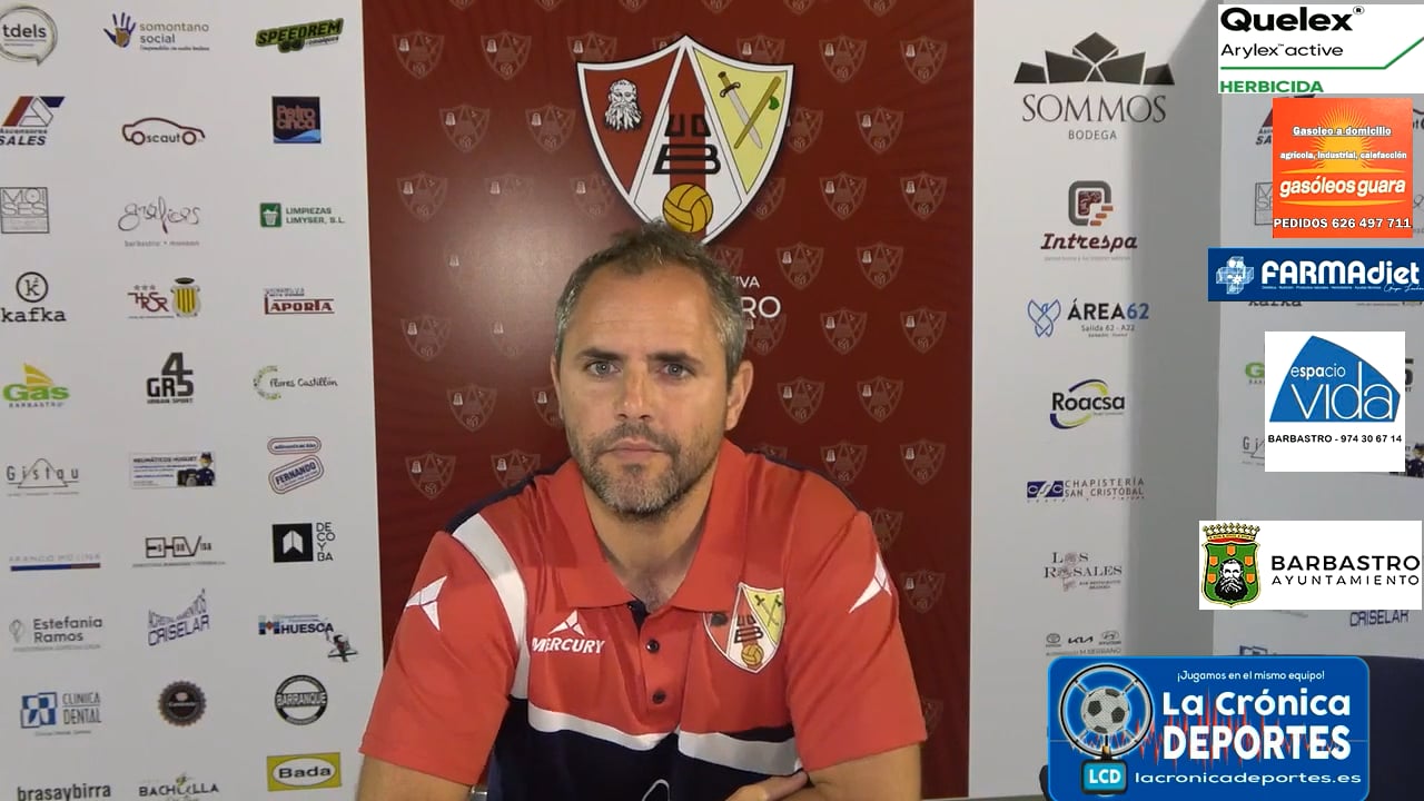JOEL BORBÓN (Entrenador Barbastro Somontano) UDB Somontano 1-2 Bolea FC / Jornada 4 / Play Off de Ascenso a 1ª Regional