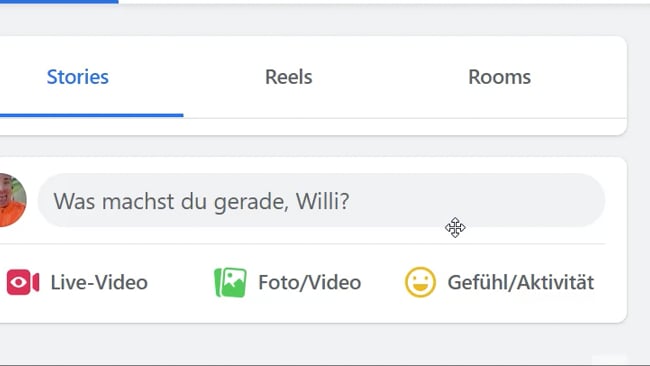 Neu: Umschalten Stories - Reels- Rooms