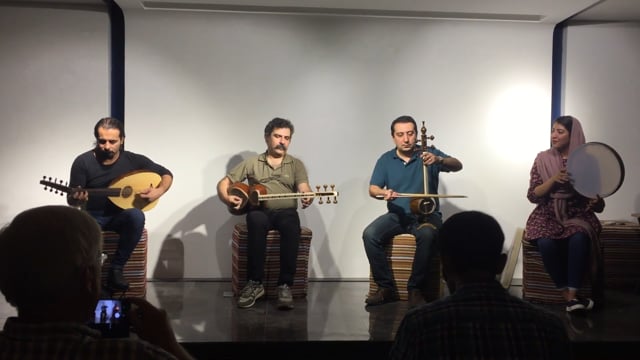 Playing traditional Persian instruments