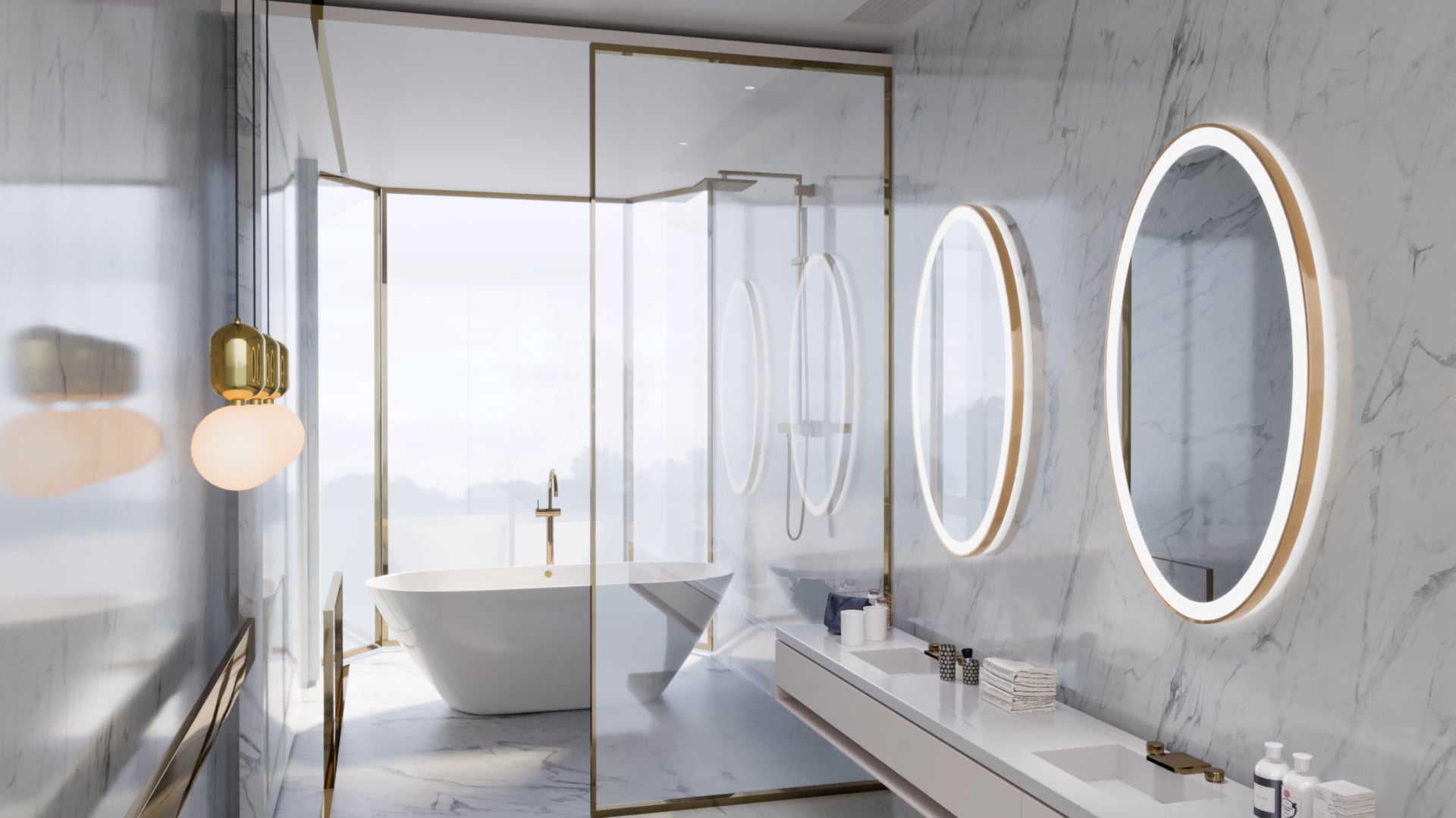 GOLD LIGHTED MIRROR OVAL GALAXY 30 X 48 on Vimeo