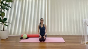 Stretching for water retention (with ball, ring & roller)