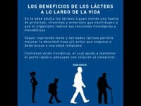Los beneficios de los lácteos a lo largo de la vida